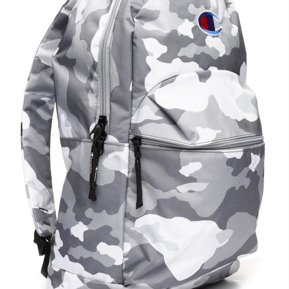 champion supercize grey camo backpack